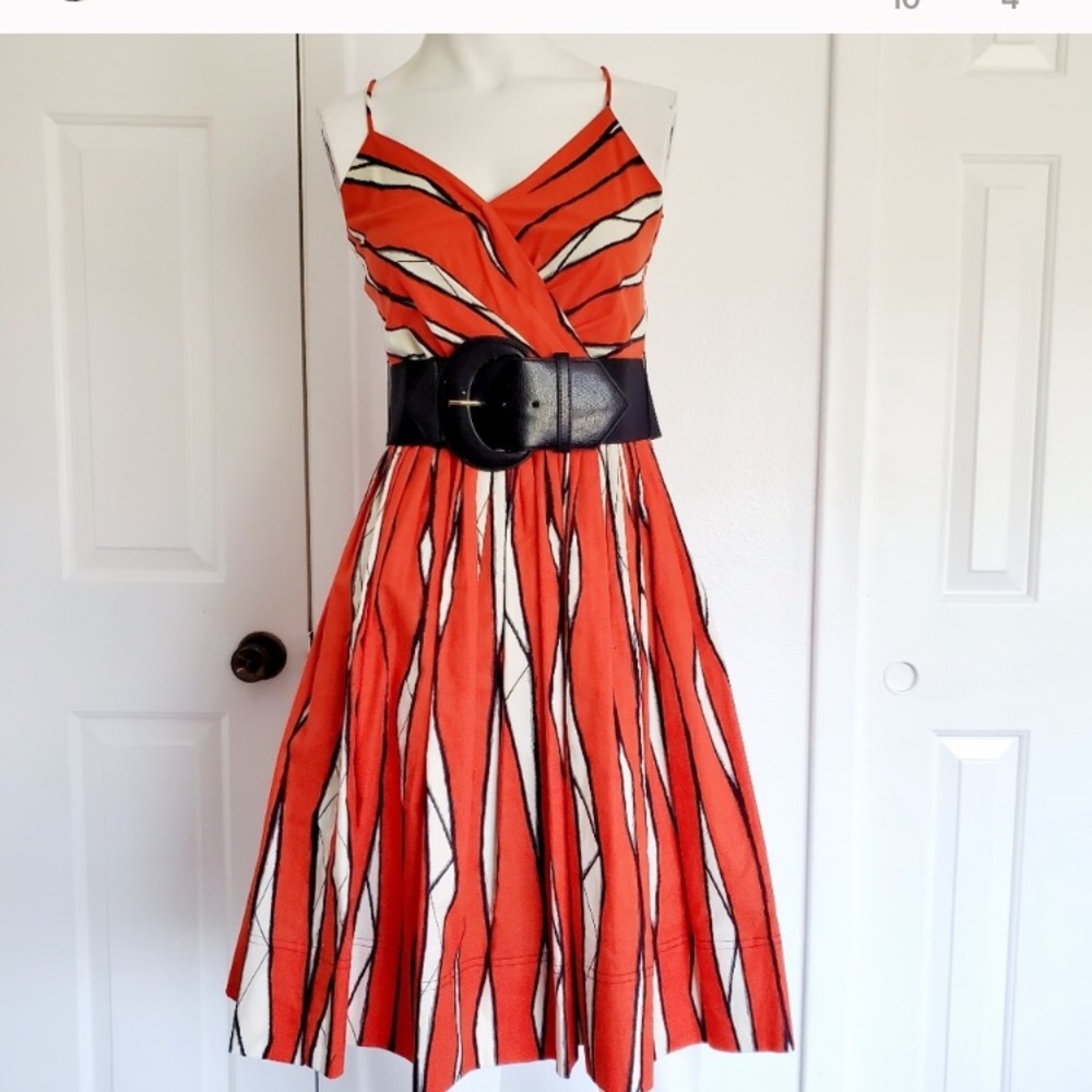 Steve Madden orange Dress with belt